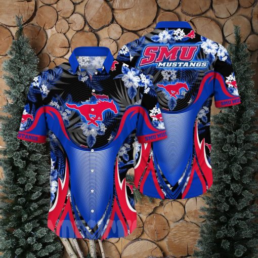 SMU Mustangs NCAA Flower Unisex Hawaiian Shirt