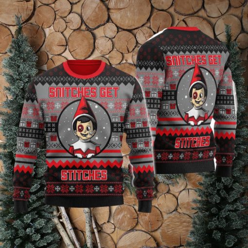 SNITCHES GET STITCHES Ugly Christmas Sweater Christmas Gifts Unisex