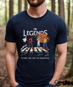 The Legends David Beckham And Luis Figo And Zinedine Zidane And Ronaldo Thank You For The Memories Unisex T Shirt