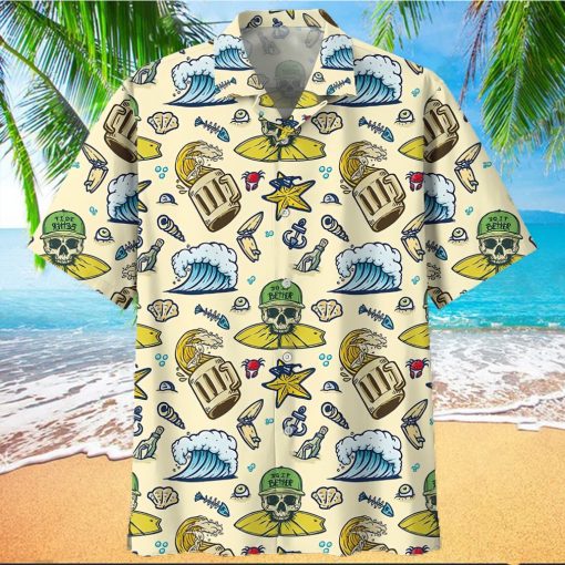 SURFING TAN AWESOME DESIGN UNISEX HAWAIIAN SHIRT