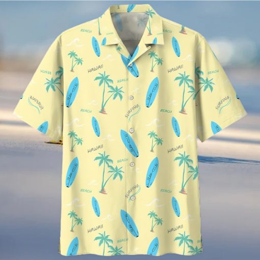 SURFING YELLOW AMAZING DESIGN UNISEX HAWAIIAN SHIRT