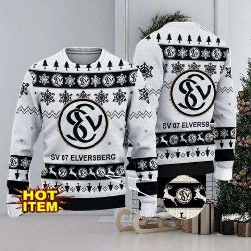 SV 07 Elversberg 3D Christmas Ugly Christmas Sweater Christmas Gift Bundesliga Fans