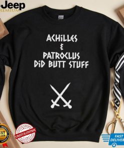 Sacha coward wearing achilles and patroclus did butt stuff shirt