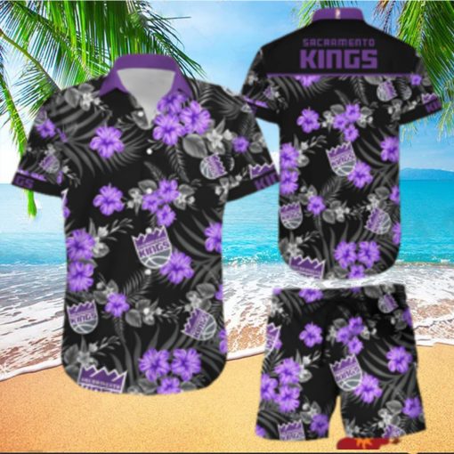 Sacramento Kings Hawaiian Shorts and Shirt Summer Beach Shirt Full Over Print