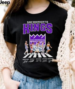 Sacramento Kings players Abbey Road signatures shirt