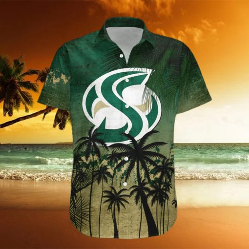 Sacramento State Hornets 3D Hawaiian Shirt Coconut Tree Tropical Grunge NCAA Summer Beach For Fans Gift hawaiian shirt