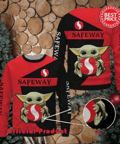 Safeway Baby Yoda With Logo Ugly Christmas Sweater
