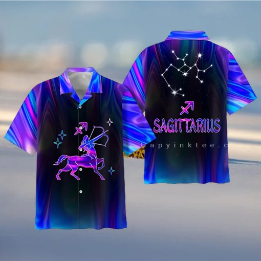 Sagittarius Zodiac Ultra Holo Star Best Hawaii Shirt