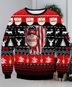 Sagres Beer Ugly Christmas Sweater Xmas 3D Printed Christmas Sweater Gift