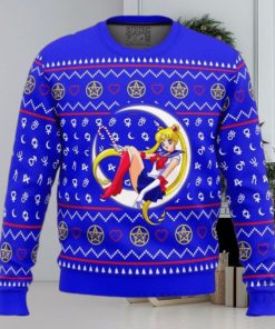 Sailor Moon Sitting On Moon – Sailor Moon Ugly Christmas Sweater