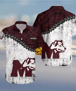 Saint Marys Huskies Ca Cis Grunge Polynesian Tattoo Pattern Hawaiian Shirt For Fans