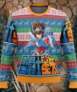 Saint Seiya Alt Ugly Christmas Sweater