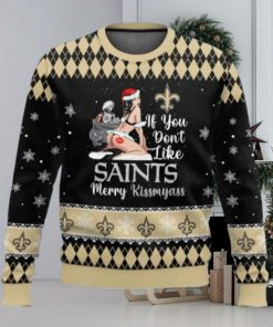 Saints Football Merry Kissmyass Ugly Christmas Sweater