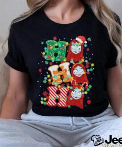 Sally hat santa reindeer ho ho ho merry christmas shirt