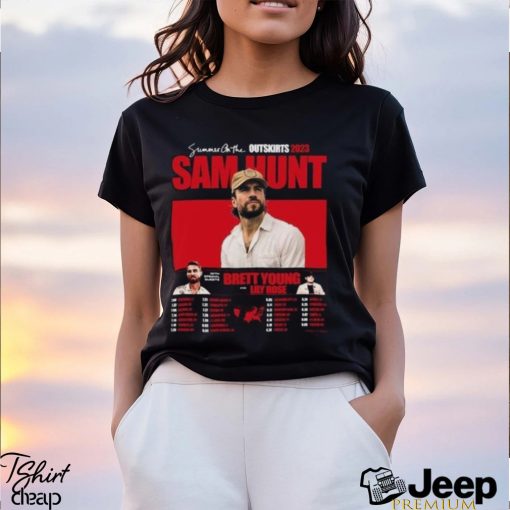 Sam Hunt Summer On The Outskirts 2023 Tour Shirt Fan Singer And Composer Classic Sweatshirt