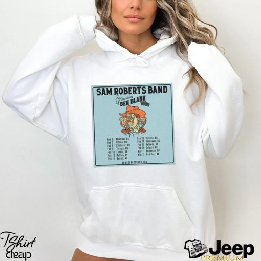 Sam Roberts Band 2024 Tour Dates Merch, Sam Roberts Band concert 2024 Shirt, Sam Roberts Band The Adventures Of Ben Blanl Tour T Shirt