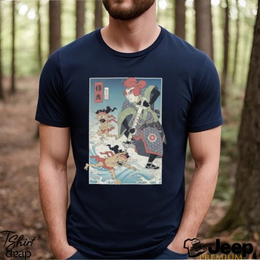 Samurai vs Demon Covid Ukiyo e Unisex T Shirt