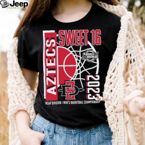 San Diego State Aztecs 2023 NCAA Division I Men’s Basketball Championship Tournament March Madness Sweet 16 shirt