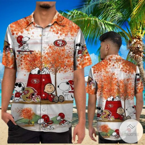 San Francisco 49Ers Snoopy Autumn Hawaiian Shirt