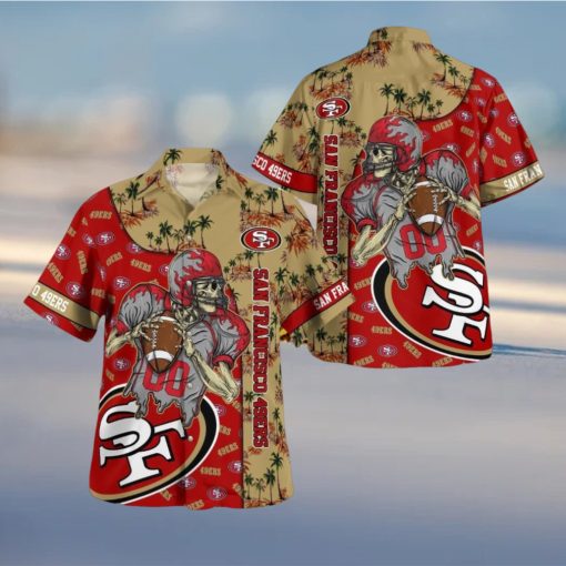 San Francisco 49ers 3D Hawaiian Shirt And Short Combo Gift Beach