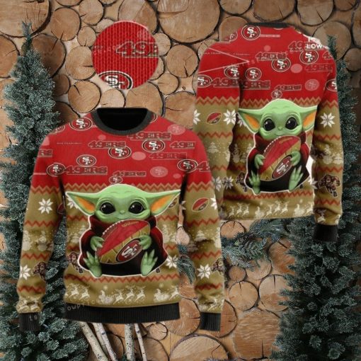 San Francisco 49ers Baby Yoda Womens Ugly Sweater