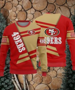 San Francisco 49ers Basic Pattern Knitted Sweater For Christmas