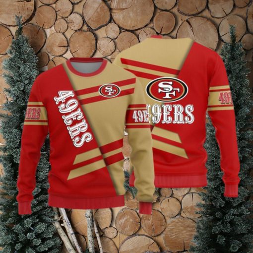 San Francisco 49ers Basic Pattern Knitted Sweater For Christmas