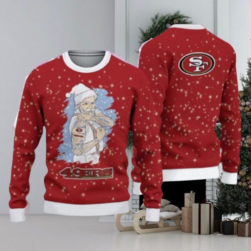 San Francisco 49ers Christmas Santa Claus Tattoo Limited Edition Ugly Sweater