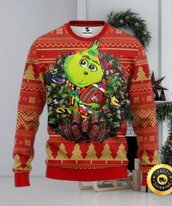 San Francisco 49ers Christmas Ugly Sweater Grinch Hug Xmas Day Show Your Team Spirit