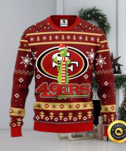 San Francisco 49ers Christmas Ugly Sweater Print Funny Grinch Show Your Team Spirit