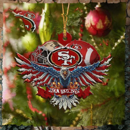 San Francisco 49ers Decorations, Eagles Christmas Ornaments