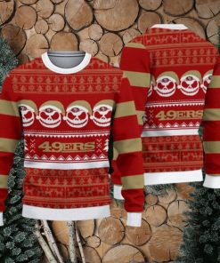 San Francisco 49ers Fans Reindeer Pattern Ugly Christmas Sweater Gift