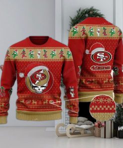 San Francisco 49ers Grateful Dead Skull And Bears Ugly Sweater