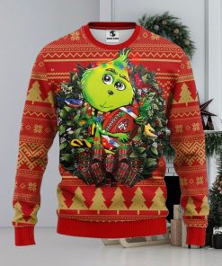 San Francisco 49ers Grinch Hug Xmas Ugly Christmas Sweater Best Christmas Gift Ideas