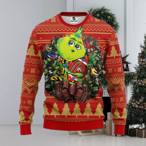 San Francisco 49ers Grinch Hug Xmas Ugly Christmas Sweater Best Christmas Gift Ideas