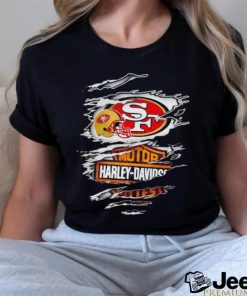 San Francisco 49ers Harley Davidson scratch shirt