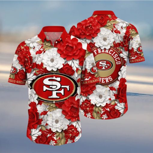 San Francisco 49ers Hawaii Shirt Flower Summer Vibes