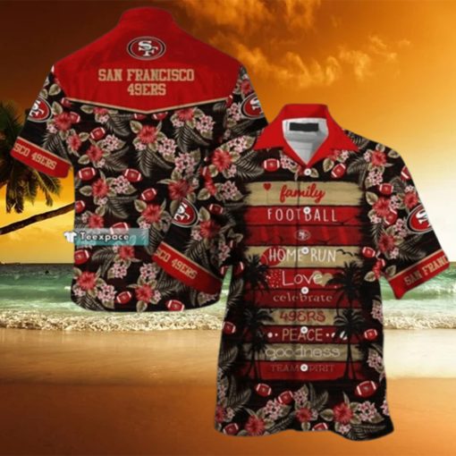 San Francisco 49ers Hawaiian Shirt Family Football Home Run Love  49ers Hawaiian Shirt  Aloha Shirt