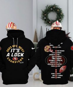 San Francisco 49ers It’s A Lock NFC West Champions 2023 Hoodie, Longpants, Cap – Black