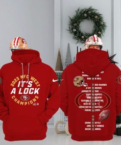 San Francisco 49ers It’s A Lock NFC West Champions 2023 Hoodie, Longpants, Cap
