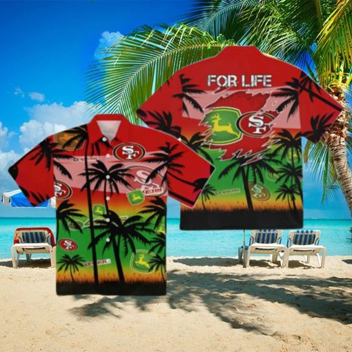 San Francisco 49ers John Deere Hawaiian T Shirt