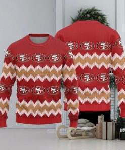 San Francisco 49ers Logo Knitted Pattern Ugly Christmas Sweater