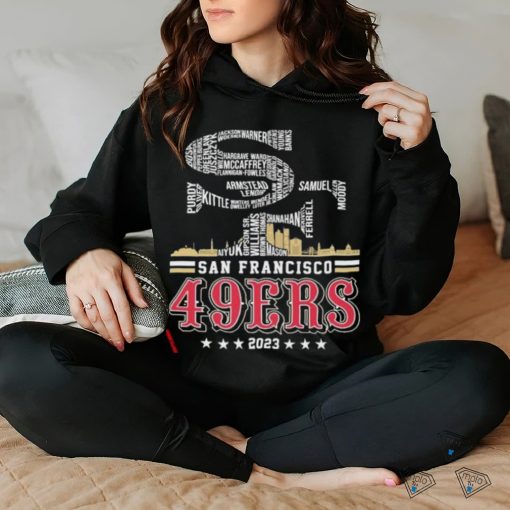 San Francisco 49ers Logo Players Name 2023 Playoff shirt