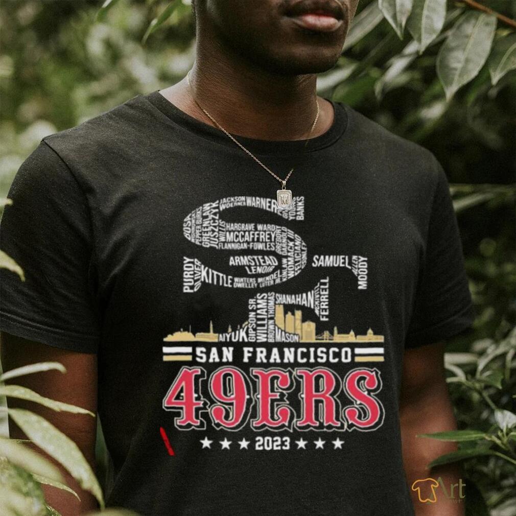 Handmade San Francisco 49ers Red or Black Hand Bleached Crew Neck