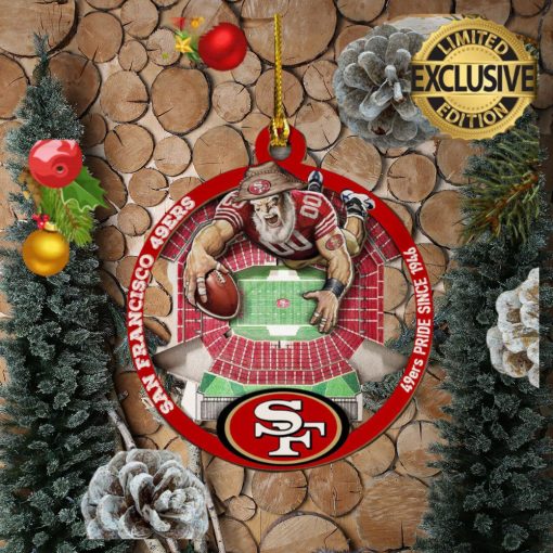 San Francisco 49ers Mascot NFL 2023 Gifts Christmas Decorations Ornament