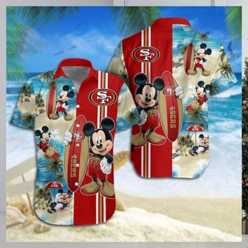 San Francisco 49ers Mickey Mouse Hawaiian Shirt