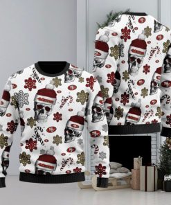 San Francisco 49ers NFL Football Team Santa Skulls Ugly Christmas Sweater