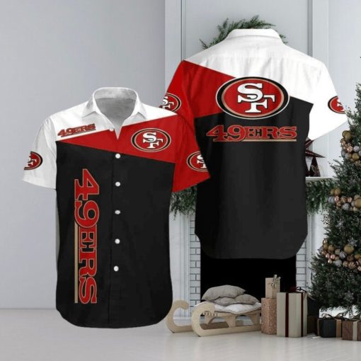 San Francisco 49ers NFL Hawaiian Shirt Gift For Football Boyfriend, NFL Hawaiian Shirt