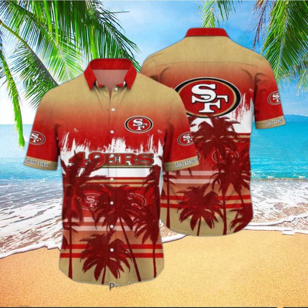 San Francisco 49ers NFL Tropical Flowers Hawaiian Shirt - T-shirts Low Price