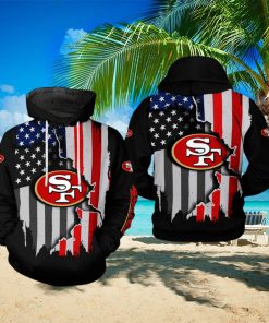 San Francisco 49ers NFL US Flag Team 3D Printed Hoodie Ver 1